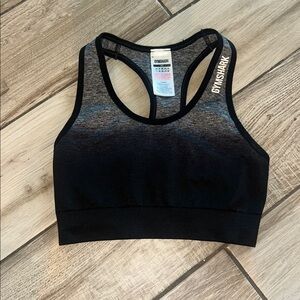 Gymshark Black and Gray Ombre Sports Bra